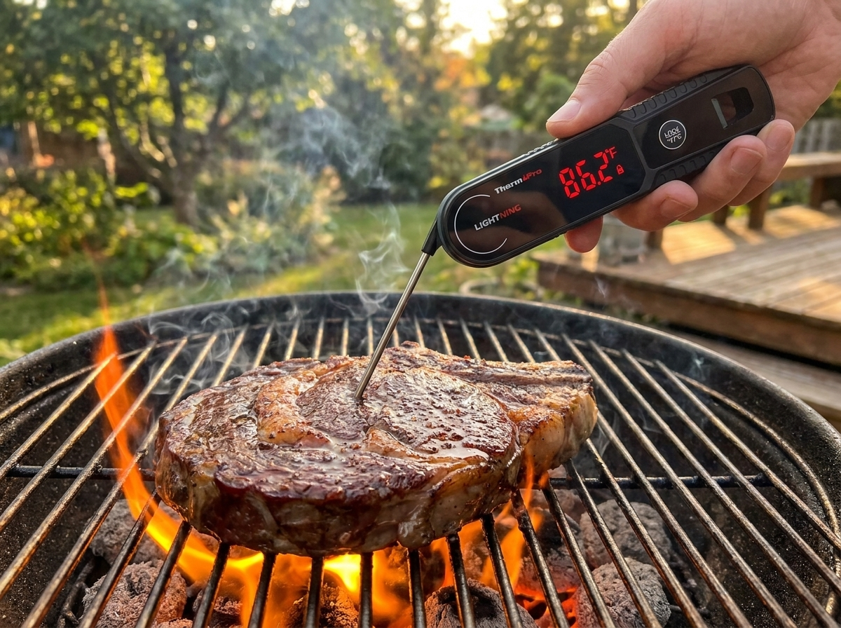 Thermopro TP622 Daldırma/Saplama Izgara/Barbekü/Mangal Et Gıda ölçme Pişirme Termometresi